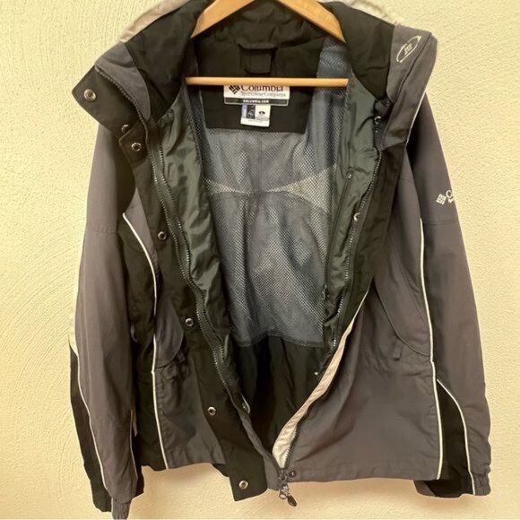Columbia Core Interchange Women's Grey & Black Ski Jacket Size Large - Picture 3 of 11
